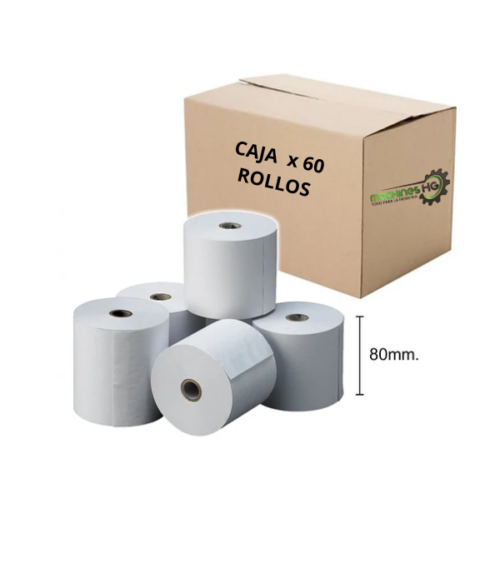 Papel Térmico  Para Impresora POS de 80x60metros - Imagen 3