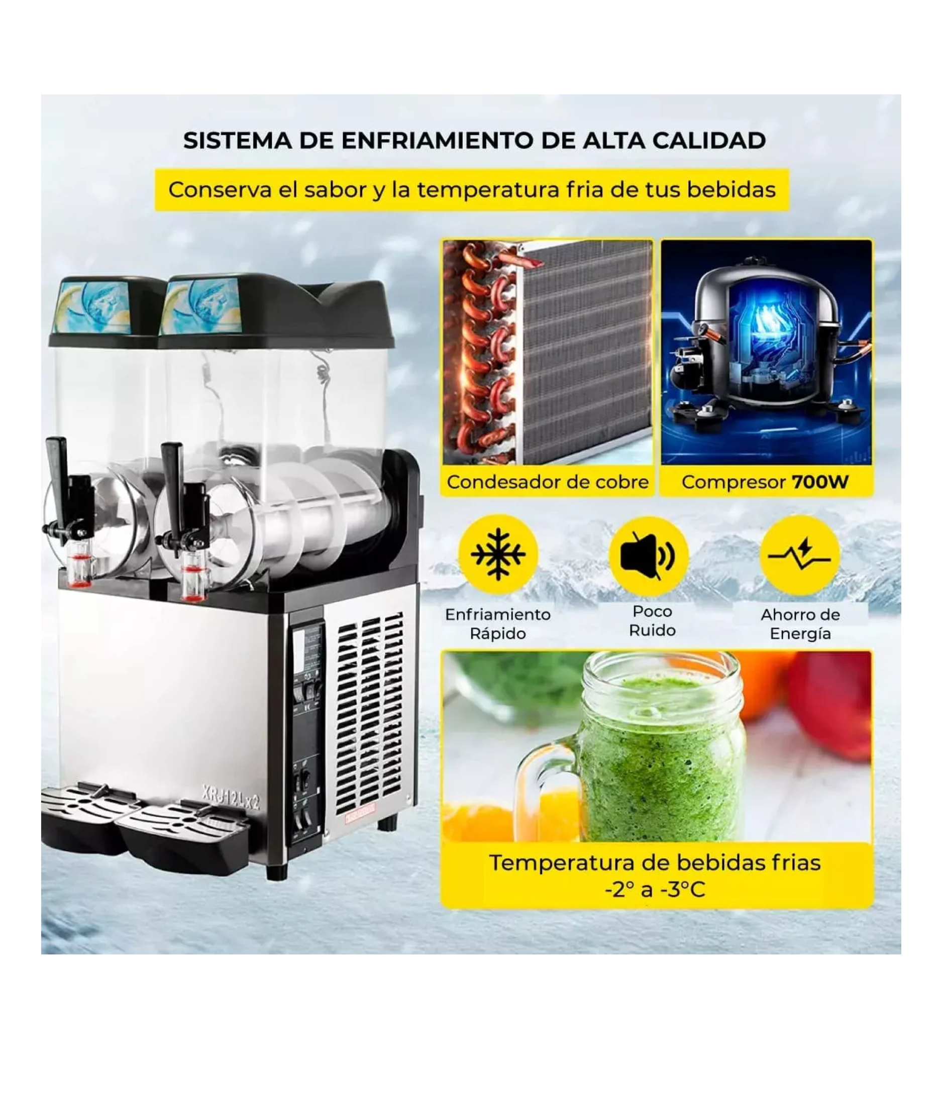 Granizadora Frozen de 2 Tanques - Imagen 6