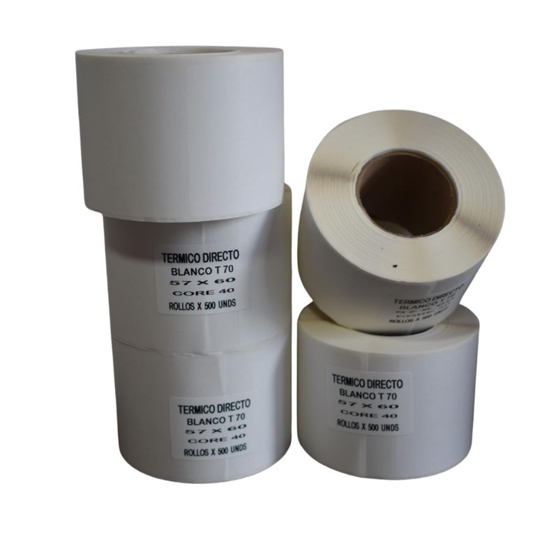 Rollo 57x60 adhesivos Térmico Dibal protegido y sin protección Ref.865212 - Imagen 4